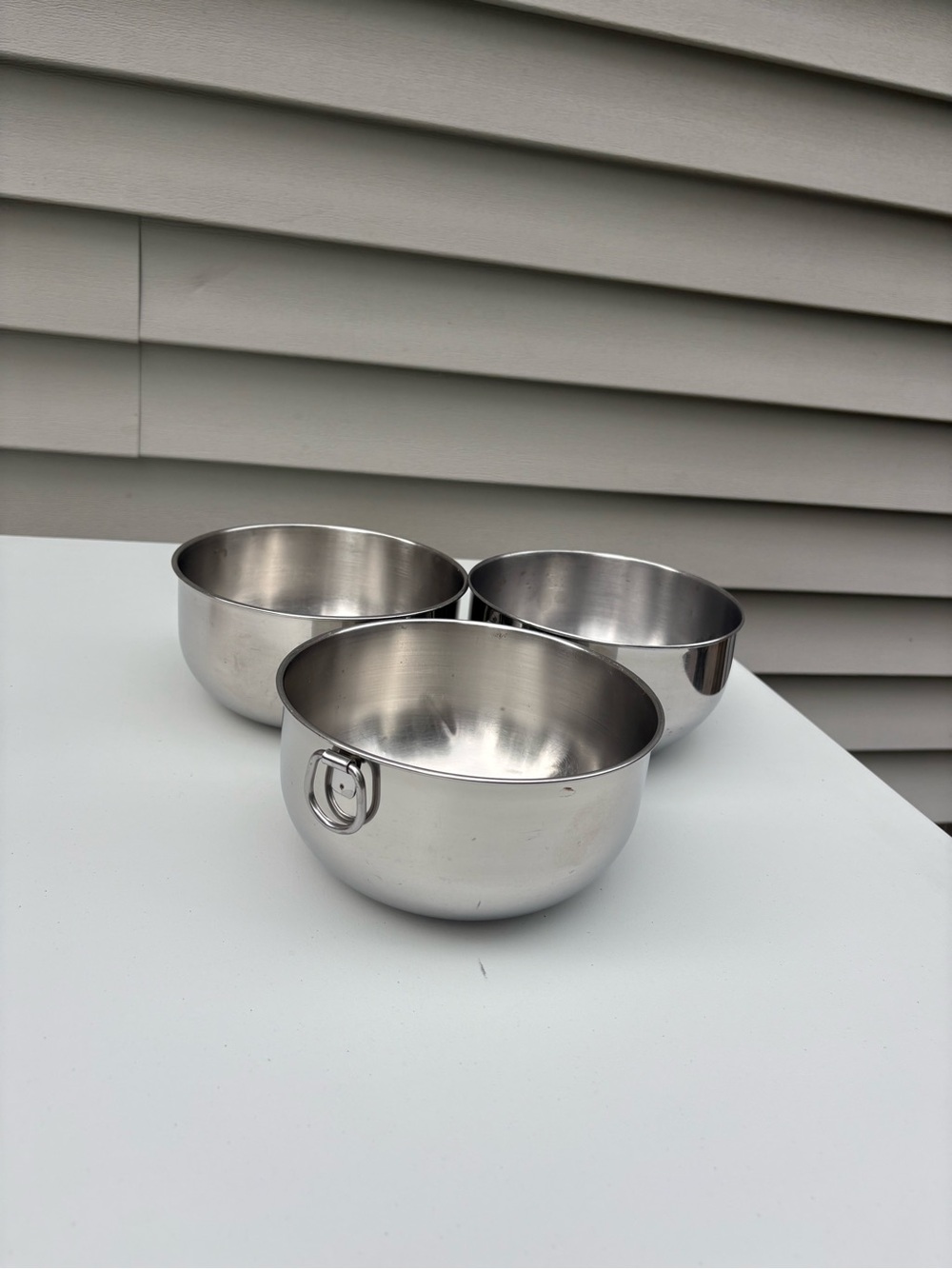 Stainless steel mixing bowls
